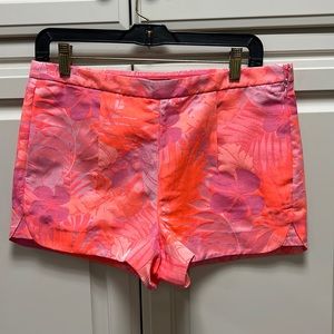 J Crew neon floral shorts size 6 NWT